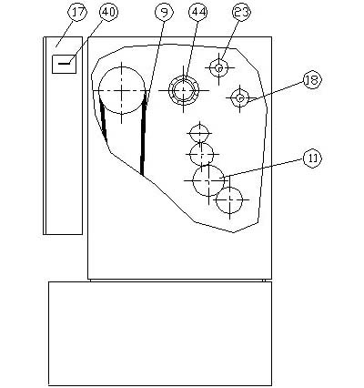 Розташування складових частинин органів керування токарно-гвинторізним верстатом CU-630 CU-630 Розташування складових частинин органів керування токарно-гвинторізним верстатом